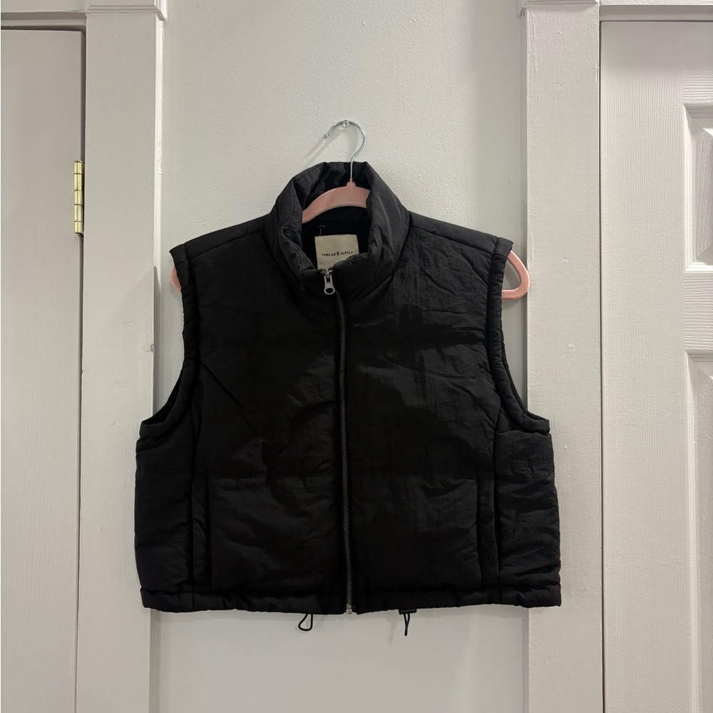 Thread & Supply Black and Pink Vest